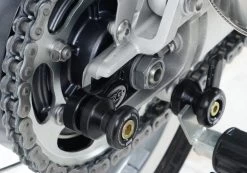 R&G CR0055BK Cotton Reels Bobbins Offset Zwart Triumph THRUXTON 1200/1200R / STREET TWIN