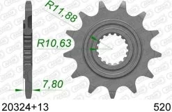 AFAM Tandwiel Voorzijde 13T - 520