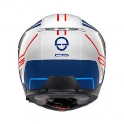 Schuberth C5 Master Motorhelm -Motoraccessoires C5 master wit blauw achterzijde 7b10