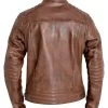 John Doe Dexter Motorjas -Motoraccessoires John Doe Dexter leather jacket bruin achterkant 1d7b
