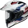 Shoei Hornet ADV Navigate Motorhelm -Motoraccessoires Shoei hornet adv navigate blauw wit rood b37a