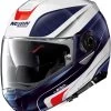 Nolan N100-5 Orbiter Motorhelm -Motoraccessoires nolan n100 5 orbiter blauw wit 1afc