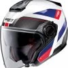 Nolan N40-5 Pivot Motorhelm -Motoraccessoires nolan n40 5 pivot wit blauw rood 0f1e