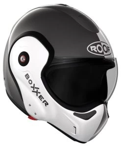 Roof BoXXer Face Motorhelm -Motoraccessoires roof boxxer face grijs wit 1 620a