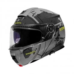 Schuberth C5 Globe Motorhelm 11 Schuberth C5 Globe Motorhelm -Motoraccessoires schuberth c5 globe grijs fluo 45f3
