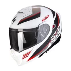 Scorpion Exo-930 Navig Motorhelm -Motoraccessoires scorpion exo 930 navig wit rood 6752